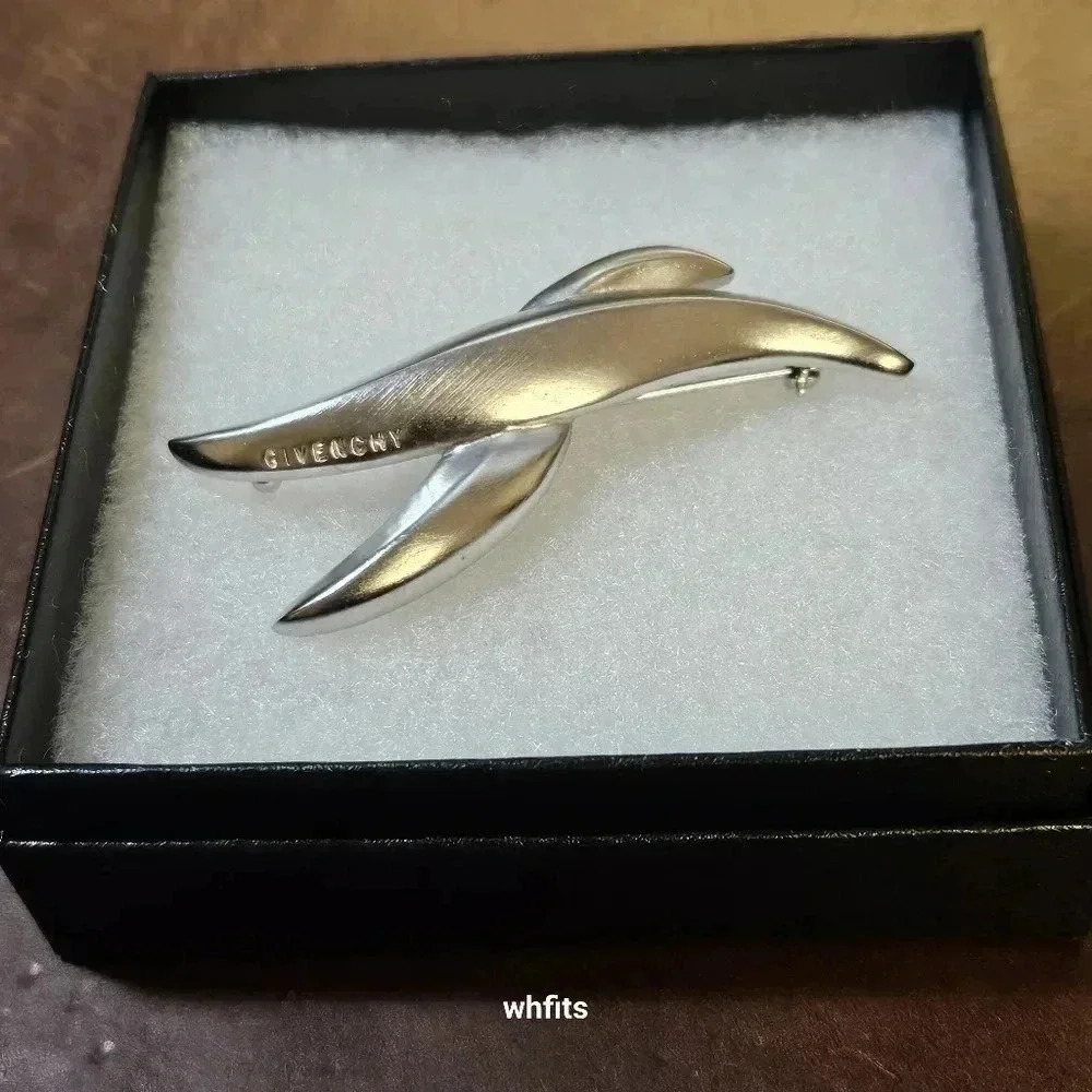 Givenchy Silver Tone Brooch
